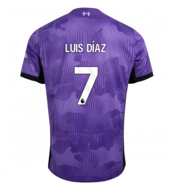 Liverpool Luis Diaz #7 Kolmaspaita 2023-24 Lyhyet Hihat